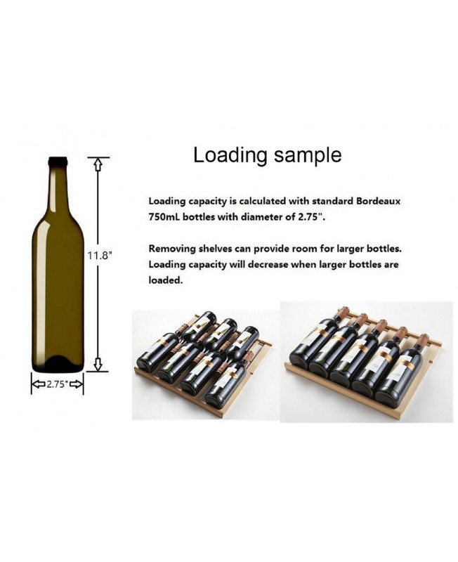 Kalamera 80 Bottle Freestanding Compressor Wine CoolerStainless Steel